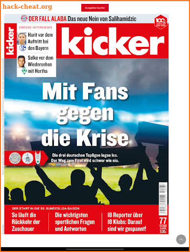 kicker eMagazine screenshot