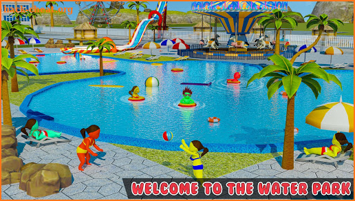 Kids Aquapark: Water slide Theme Park Game screenshot