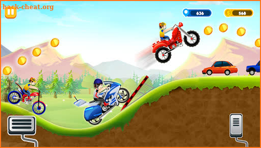 Kids Bike Uphill Racing Fun screenshot