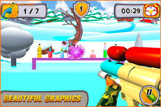 Kids Bottle Shooting screenshot