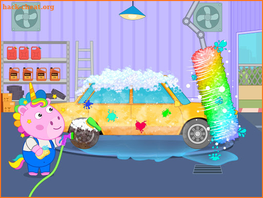 Kids Car Wash Salon: Poppy Unicorn Fun screenshot