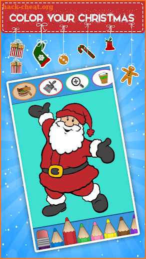 Kids coloring book christmas screenshot