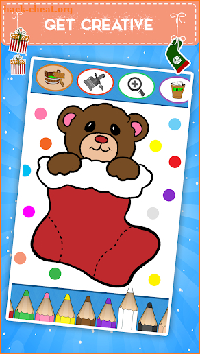 Kids coloring book christmas screenshot