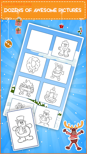 Kids coloring book christmas screenshot