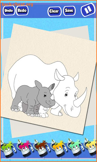 Kids Coloring Book: Zoo Animals screenshot