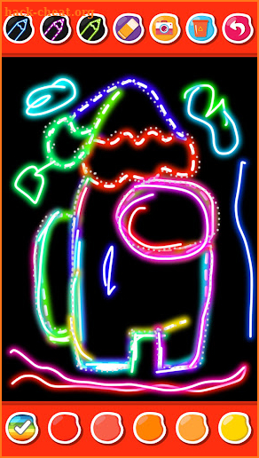 Kids doodle among us coloring screenshot