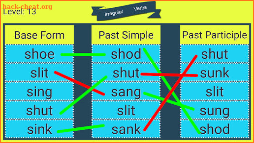 Kids English Irregular Verbs Learning screenshot