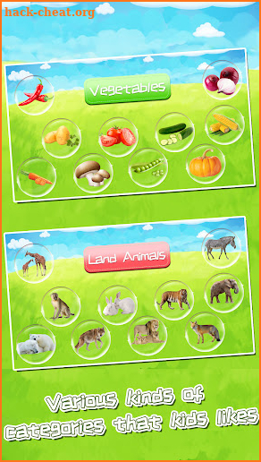 Kids Flashcards jigsaw game screenshot