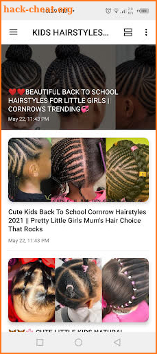 Kids hairstyles for girls screenshot