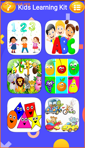 Kids Learning - ABC,123, Animals, Shapes, Fruits screenshot