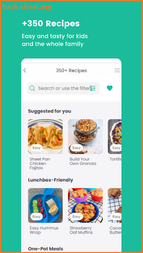 Kids Meals: Recipes & Guides screenshot