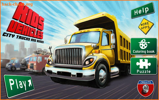 Kids Vehicles: City Trucks & Buses  puzzle toddler screenshot