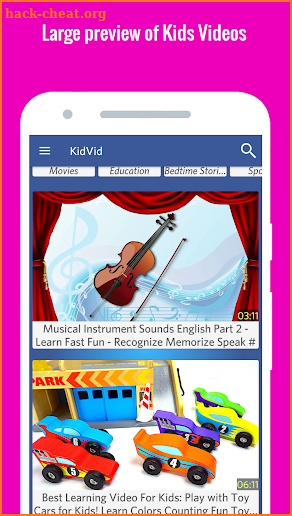 KidVid - Kids YouTube Videos screenshot