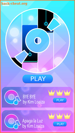 Kim Loaiza Piano tiles screenshot