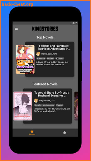 Kimostories - Home of Web Novels. screenshot