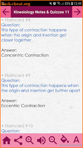Kinesiology Exam Review, concepts and Quizzes screenshot