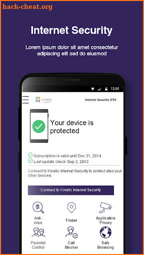 Kinetic Internet Security OTG screenshot
