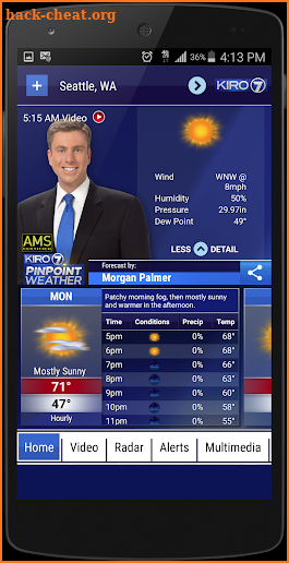 KIRO 7 PinPoint Weather screenshot