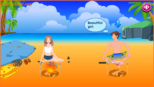 Kiss Game  Beach Couple Kiss  - make girl like you screenshot