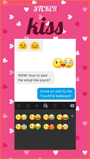 Kiss Keyboard Sticker screenshot