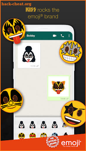 KISS® x emoji® Brand Keyboard screenshot