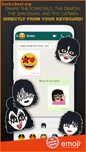 KISS® x emoji® Brand Keyboard screenshot