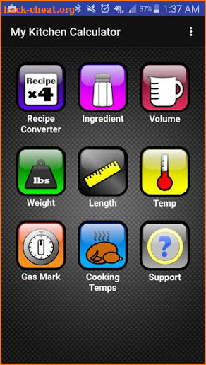 Kitchen Calculator (Converter) screenshot