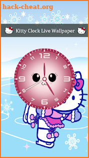 Kitty Clock Live Wallpaper screenshot