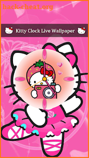 Kitty Clock Live Wallpaper screenshot