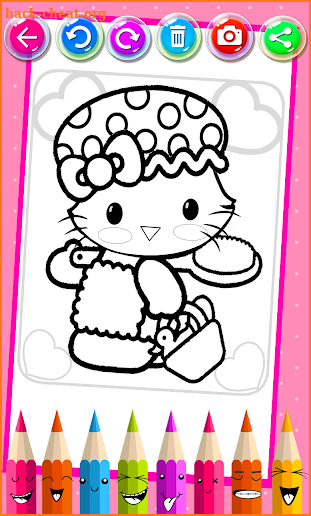 Kitty Coloring Book - Cute Drawing Game screenshot