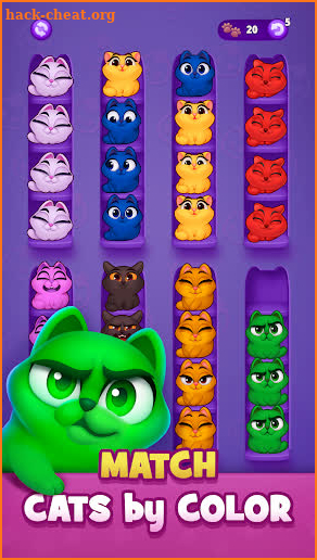 Kitty Sort: Twisted Tails screenshot