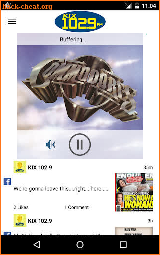 KIX 102.9 screenshot