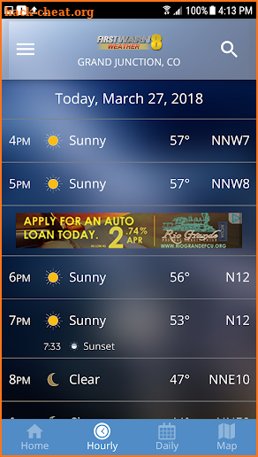 KJCT 8 First Warn Weather screenshot