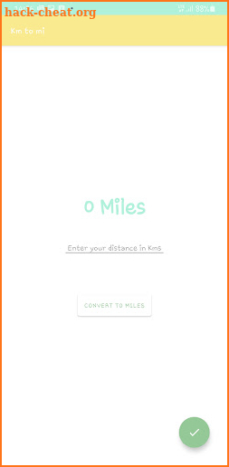 Km to mi App screenshot