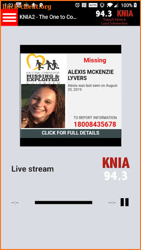 KNIA 94.3 screenshot