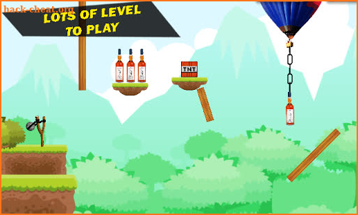 Knock Down Bottles 2D :Slingshot Hit Cans & Shoot screenshot