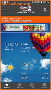 KNOP News 2 Weather screenshot