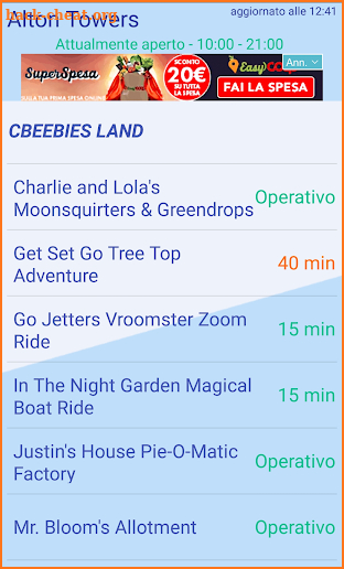 Knott's Berry Farm Live - Waiting times screenshot