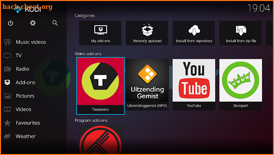 Kodi screenshot