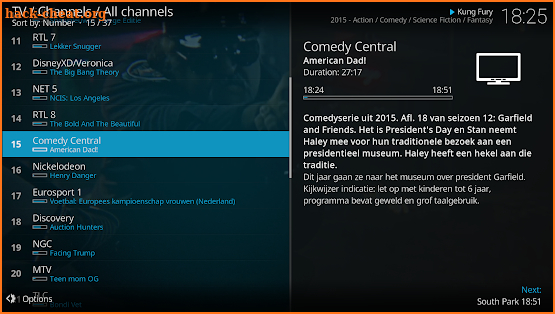 Kodi screenshot