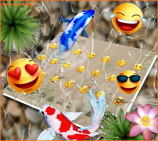 Koi Fish 3D Keyboard Theme With Animation 🐟 screenshot