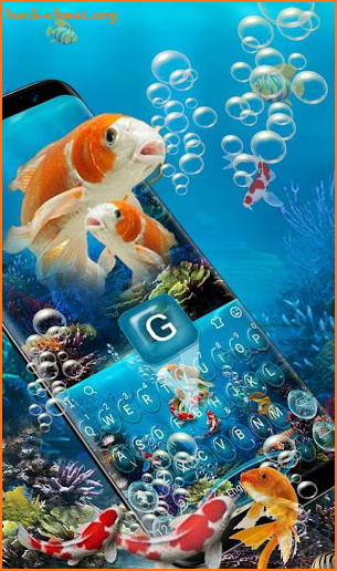 Koi Fish Aquarium Keyboard Theme screenshot