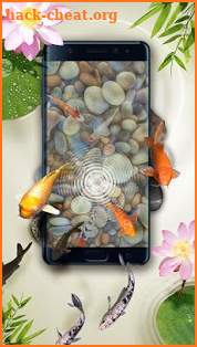 Koi pond 3D live wallpaper screenshot