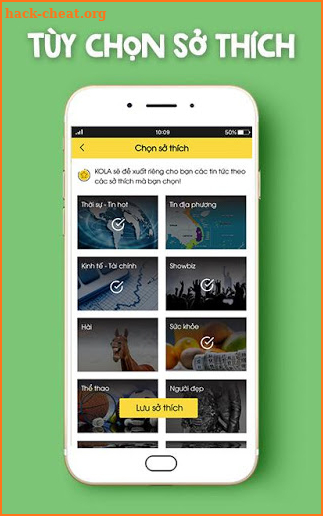 Kola : Vuốt cả bầu trời tin tức screenshot