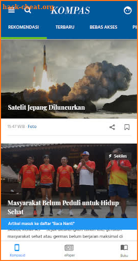 Kompas.id screenshot