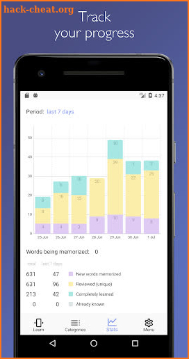 Korean Words. Flash Cards. Vocabulary Builder screenshot