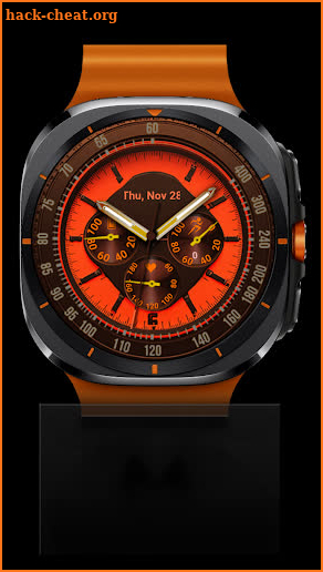 KP Orange Watch Face screenshot