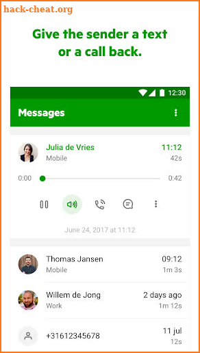 KPN VoiceMail screenshot