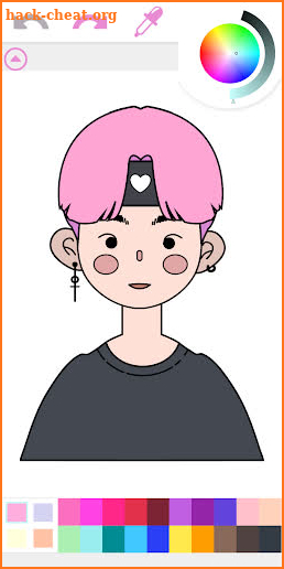 Kpop Idol Coloring Book Game screenshot