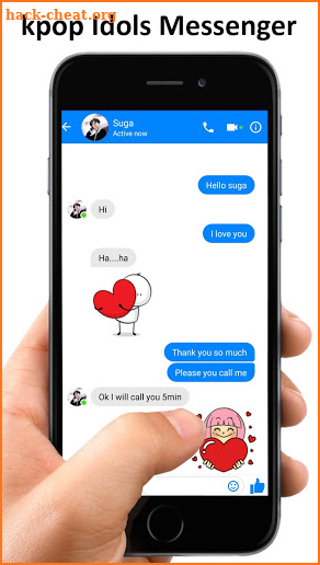 Kpop Messenger : Talk to Kpop idols screenshot